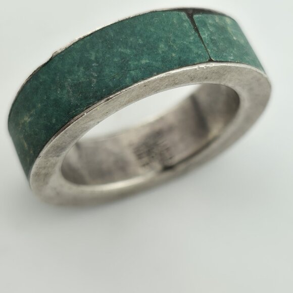 925 Sterling Silver Band Ring Men Women Unisex Minimal 7 Vintage - Picture 14 of 16